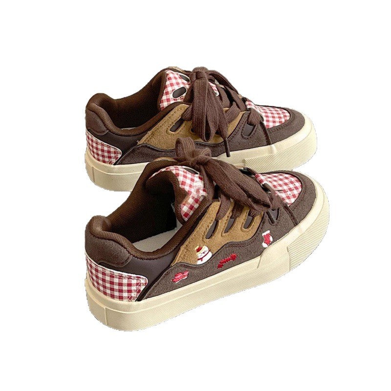 Damen Sneaker Tiermuster Bequem Modisch