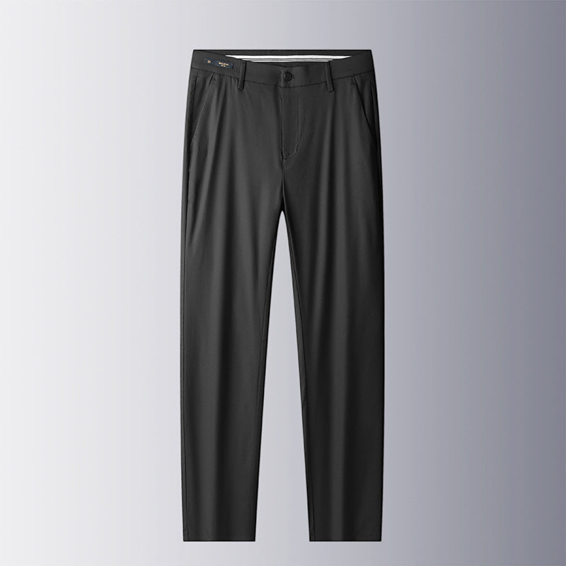 Herren Businesshose Elegant Slim Fit Schwarze Hose