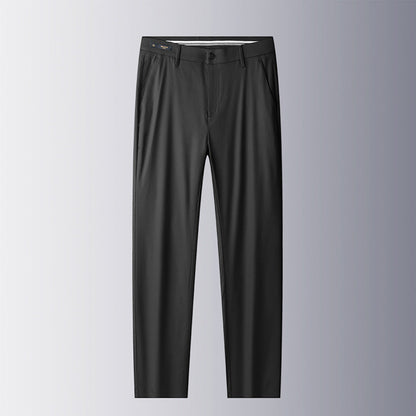 Herren Businesshose Elegant Slim Fit Schwarze Hose