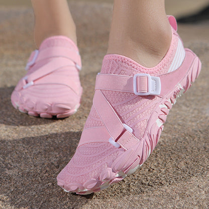 Damen Aquafitness Schuhe Sportlich Rutschfest Verstellbar