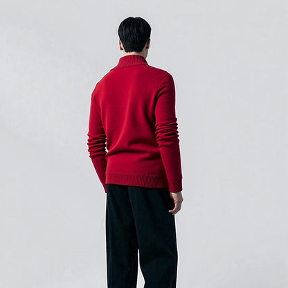 Herren Pullover Modern Schalkragen Hochwertig Elegent
