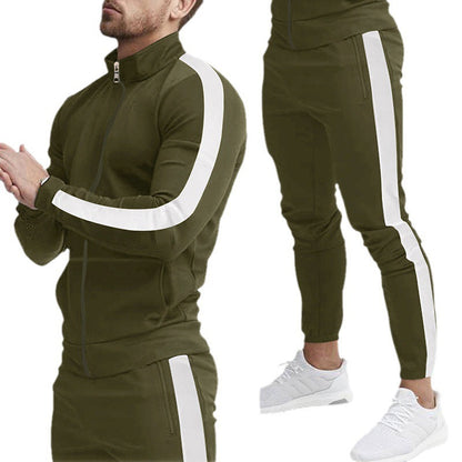 Sportlicher Herren Trainingsanzug Modern Kontrast