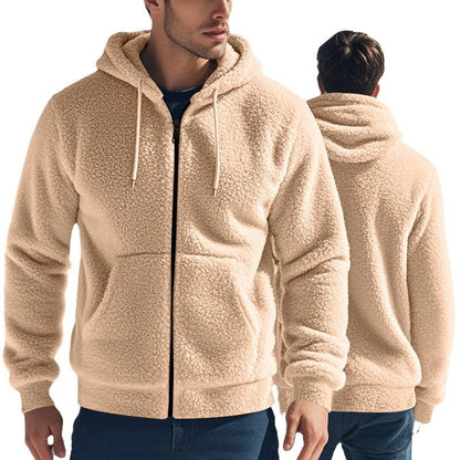 Herren Fleecejacke Warm mit Reißverschluss Hochkragen