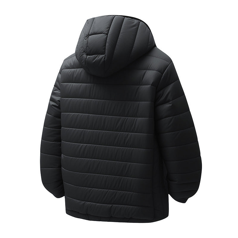 Herren Steppjacke Isoliert mit atmungsaktiver Kapuze Warm