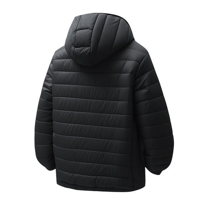 Herren Steppjacke Isoliert mit atmungsaktiver Kapuze Warm