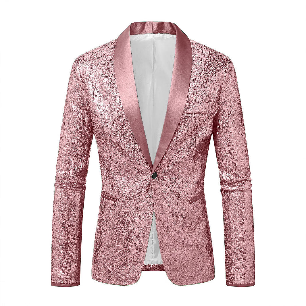 Herren Blazer Pailletten Modern Schnitt Glamour - BerlinGlamour
