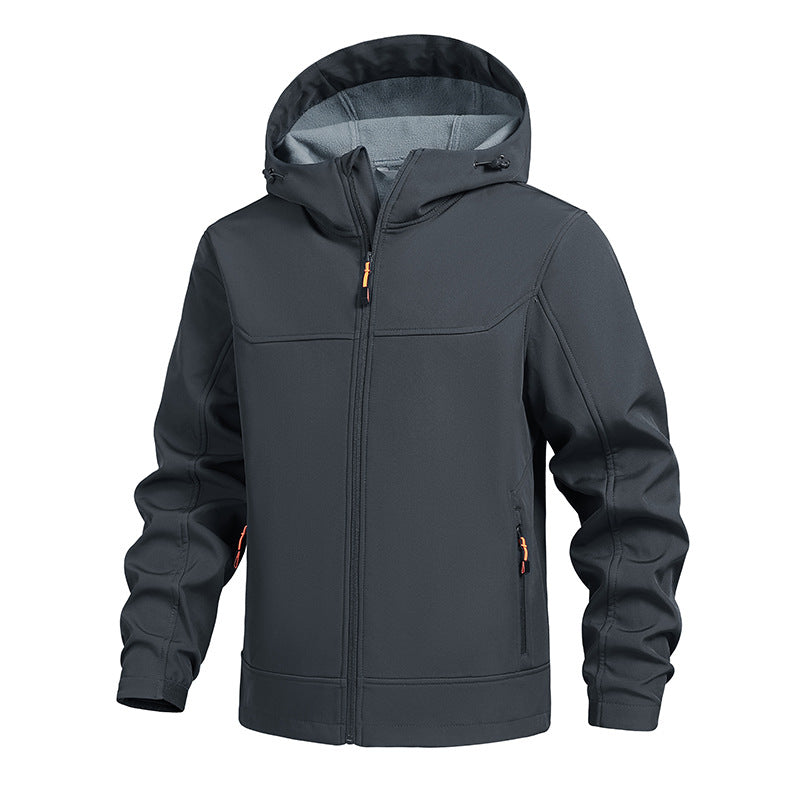 Herren Outdoorjacke Winddicht mit Kapuze Wasserabweisend