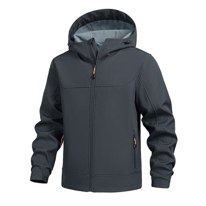 Herren Outdoorjacke Winddicht mit Kapuze Wasserabweisend