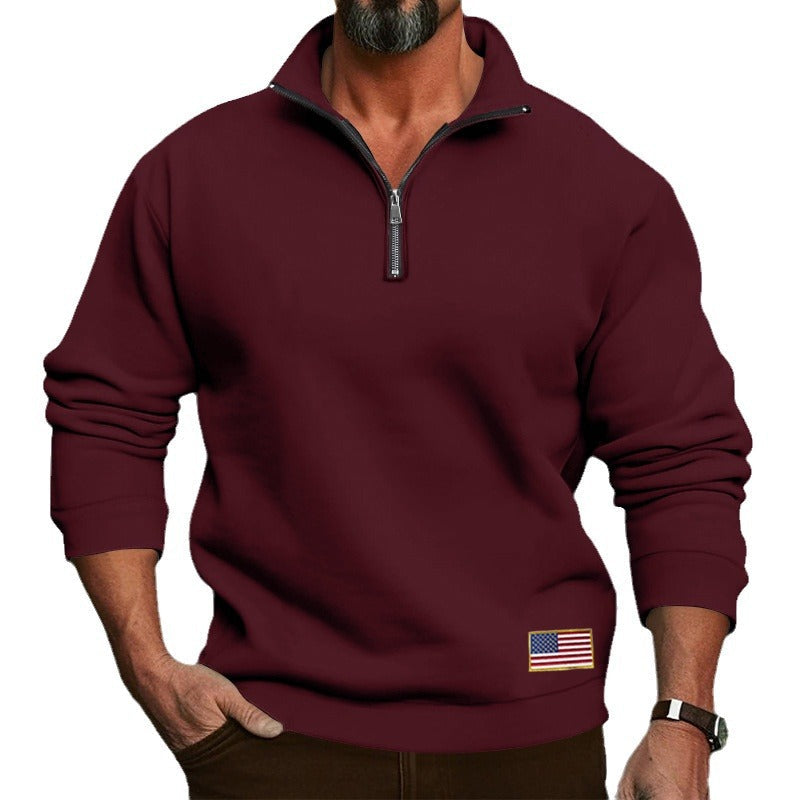 Herren Hoodie Sportlich mit Reißverschluss Gestickt Berlin