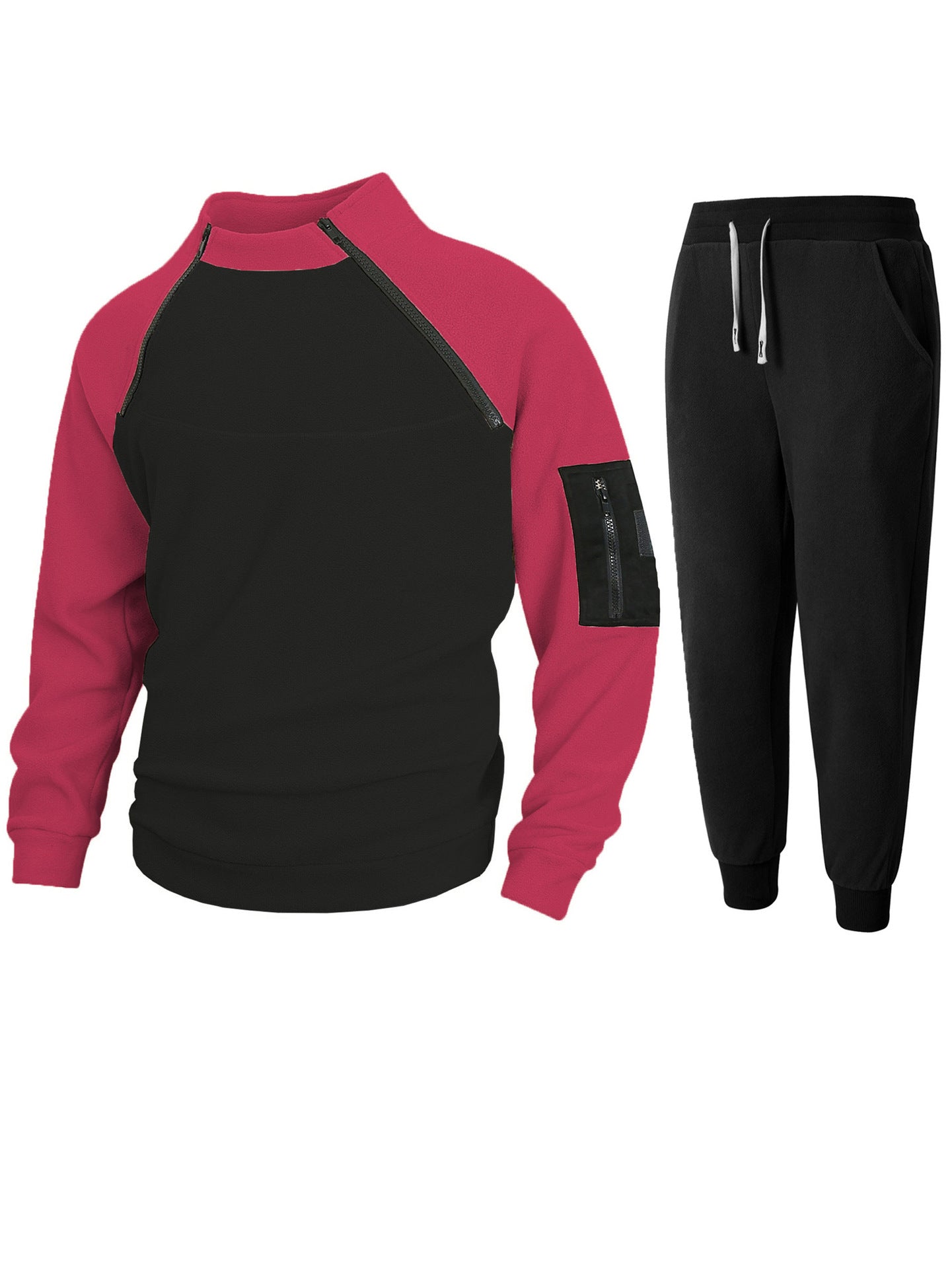 Herren Pullover Stehkragen Funktionsstoff Sportlich