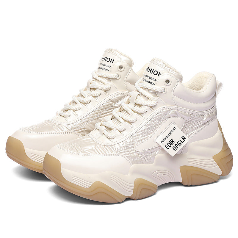 Damen Sneaker Sportlich Ergonomisch Glänzend