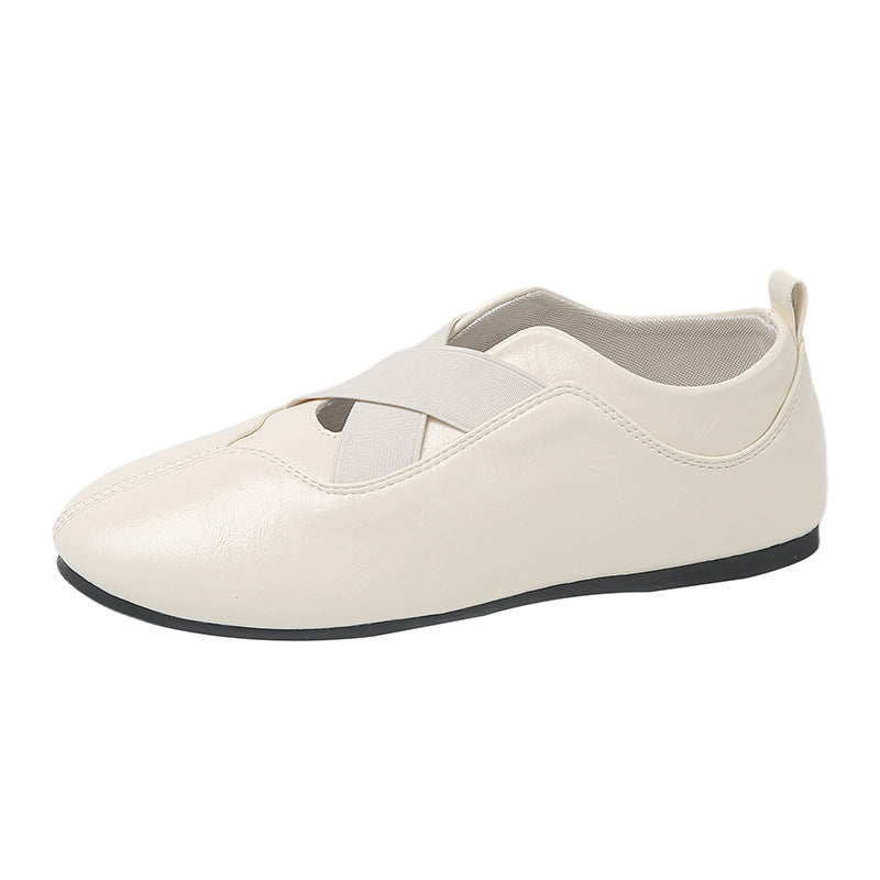 Damen Ballerinas Bequem Elegant mit Gummizug