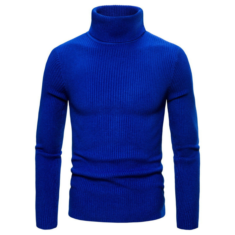 Herren Rollkragenpullover Struktur Optik Modern