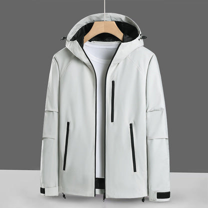 Herren Softshell-Jacke Wasserabweisend Verstellbar