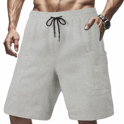 Herren Cargo-Shorts Bequem Mit Taschen Verstellbar