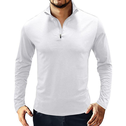 Herren Pullover Stehkragen Modern Schwarz