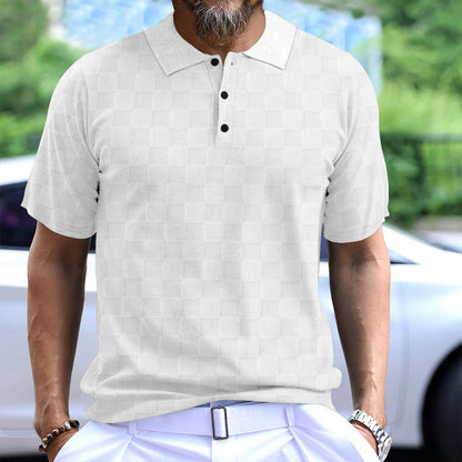 Herren Polo-Shirt Modern mit Struktur und Komfort-Kragen
