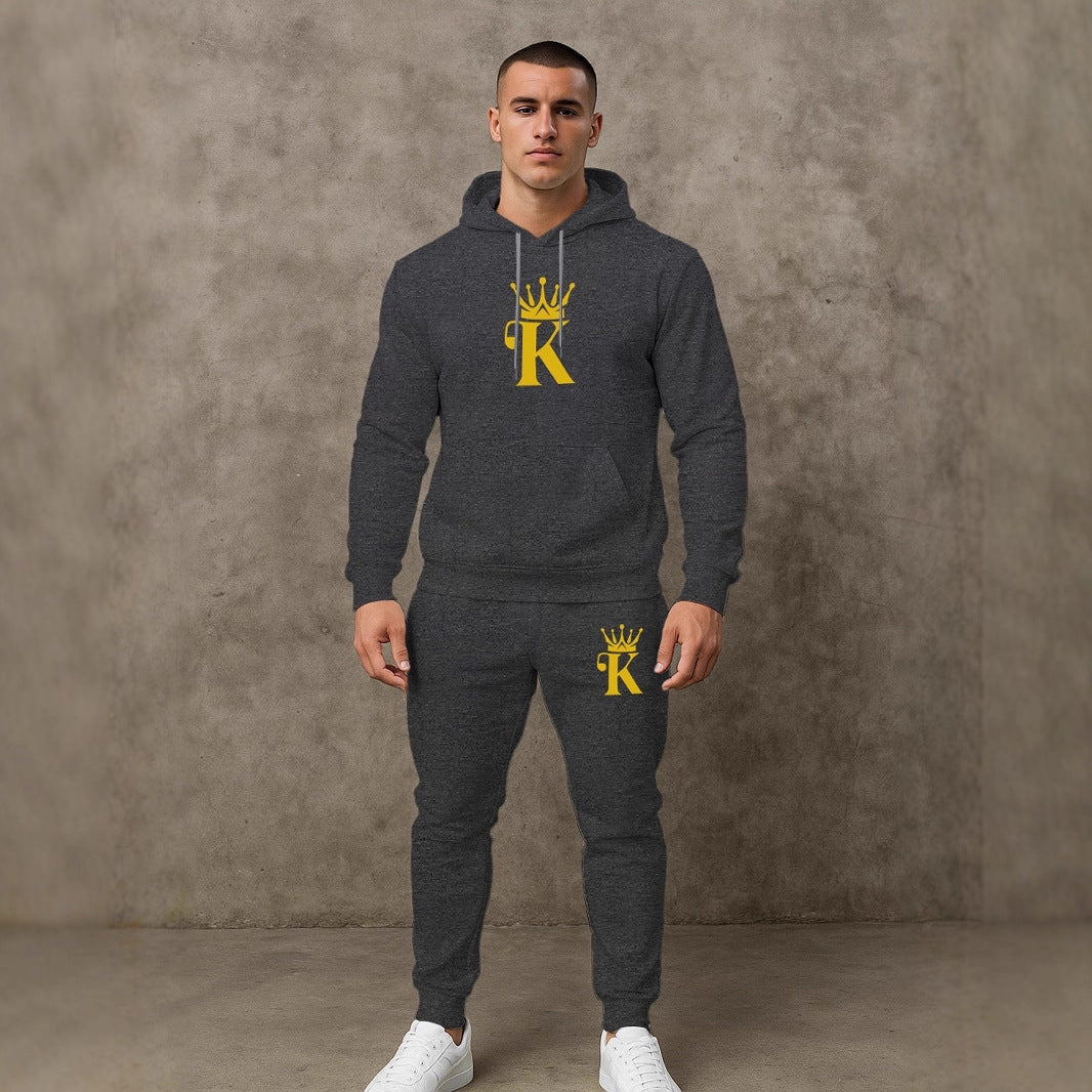 Bequemes Herren Hoodie Jogging Set Sportlich Comfort