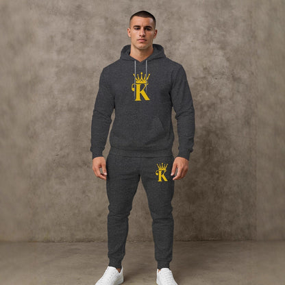 Bequemes Herren Hoodie Jogging Set Sportlich Comfort