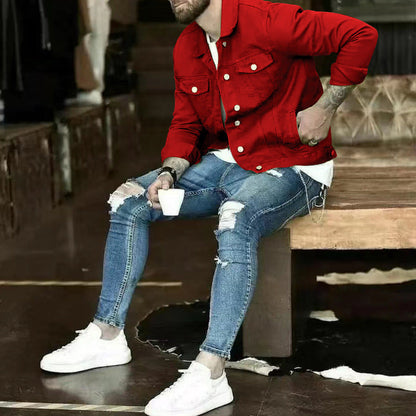 Herren Lederjacke Modern Glamour Style