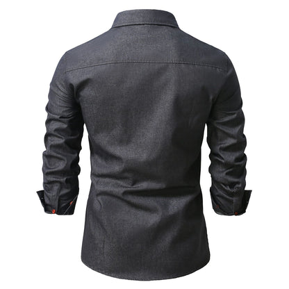Herren Jeanshemd Modern Slimfit Style