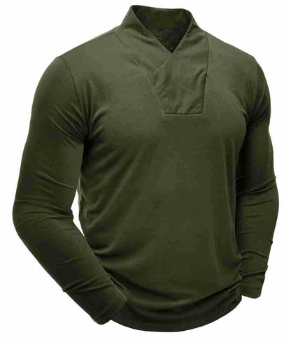 Herren Longsleeve V-Ausschnitt Modern Berlin Style