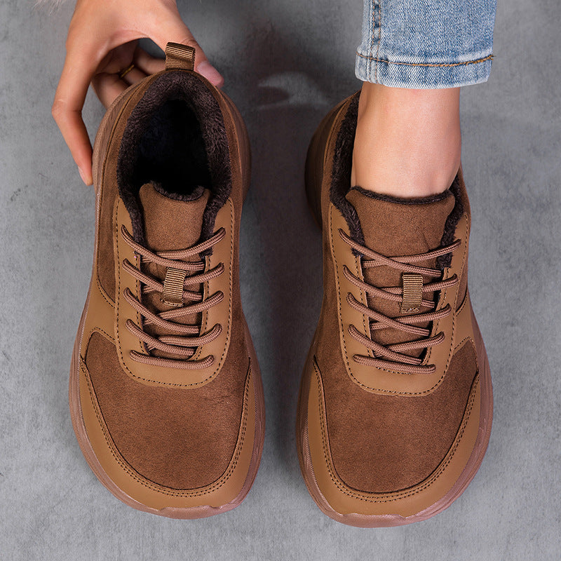 Damen Sneaker Bequem Warm Freizeitschuhe