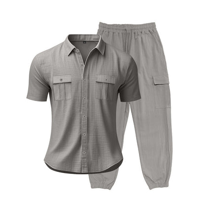 Herren Freizeit-Set atmungsaktiv mit Taschen Sportlich