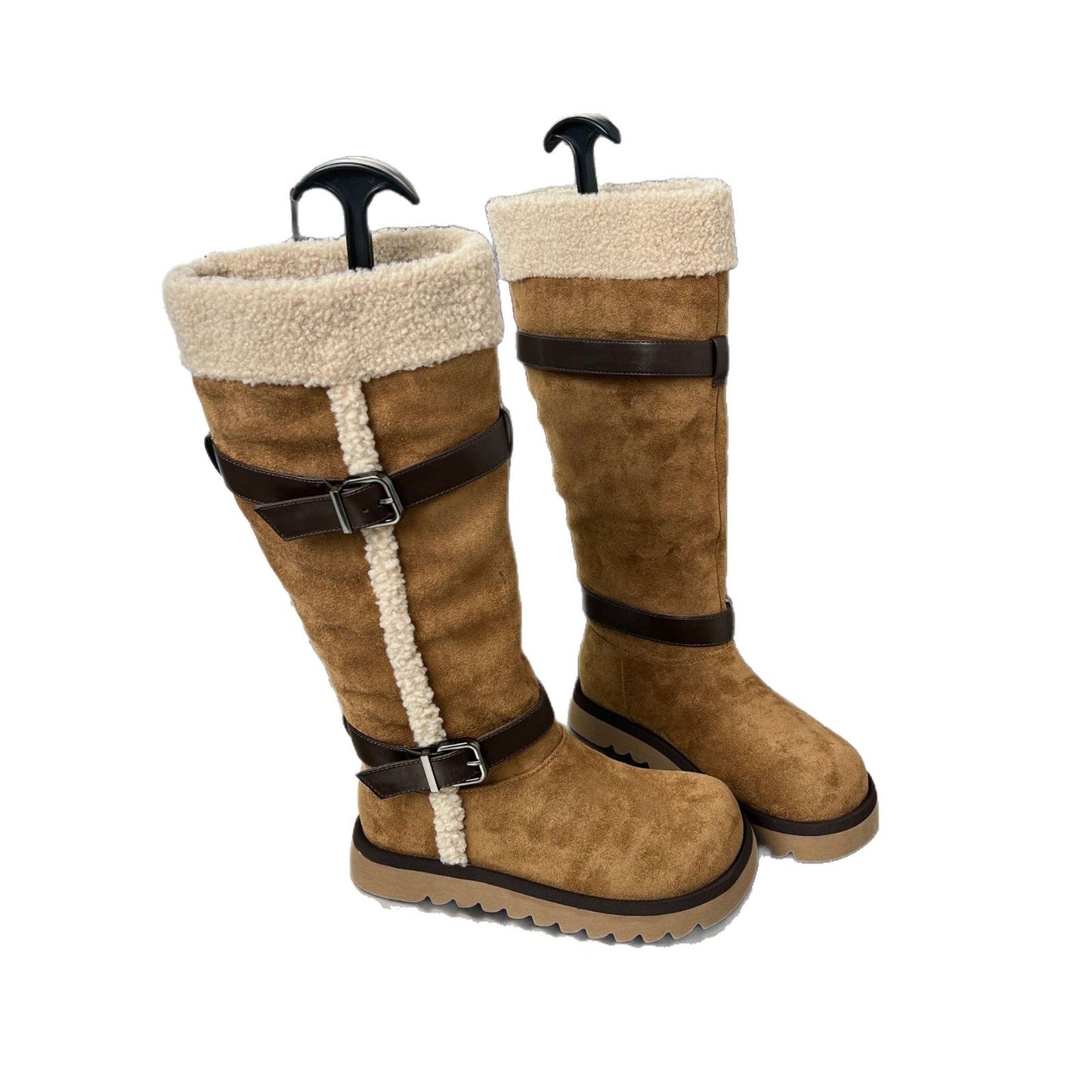 Damen Winterstiefel Fleecegefüttert Rutschfest Elegantes Design