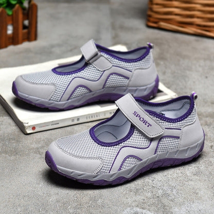 Damen Sneaker Sportschuhe mit Klettverschluss Bequem - BerlinGlamour