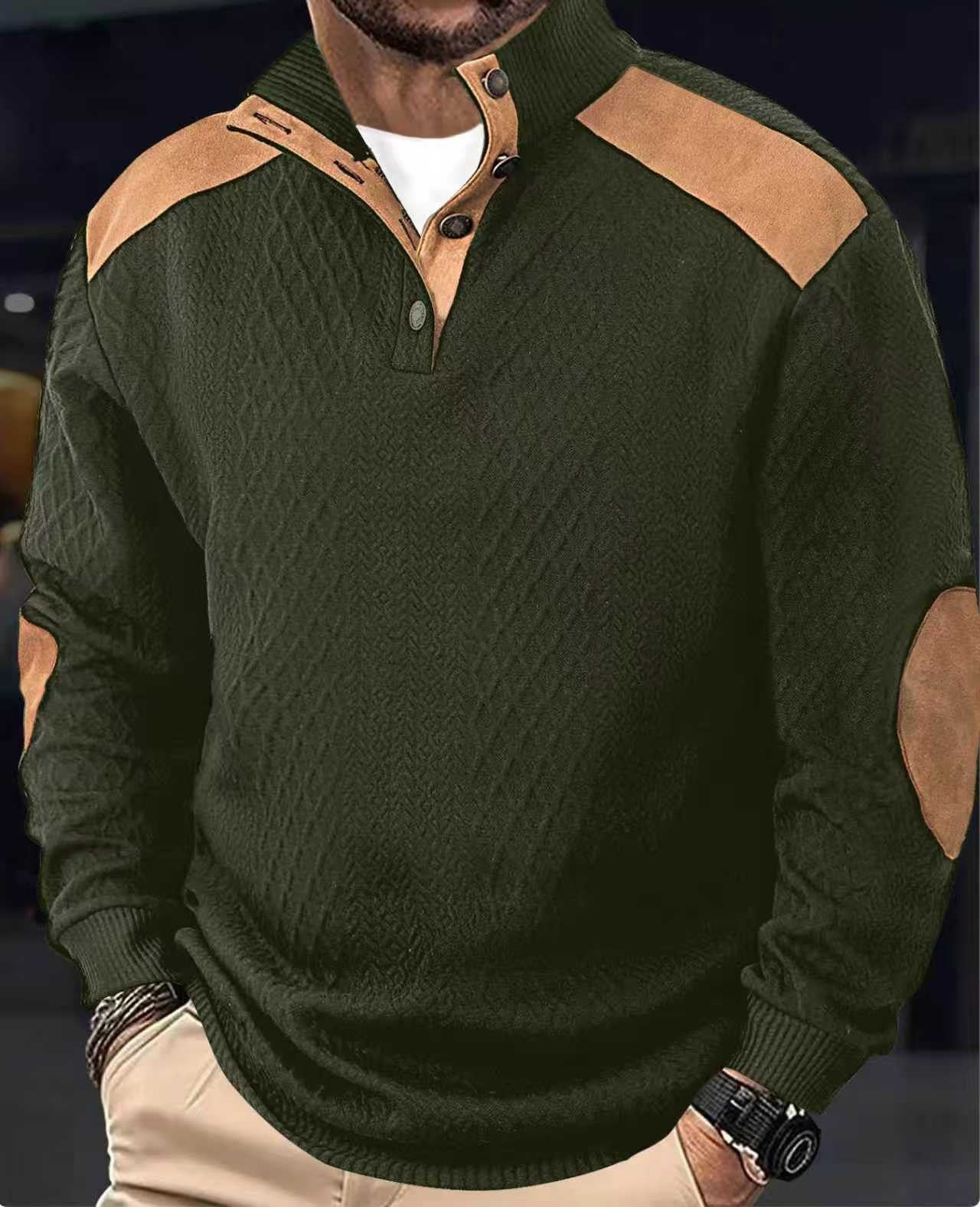 Herren Strickpullover Stehkragen Modern Trendig
