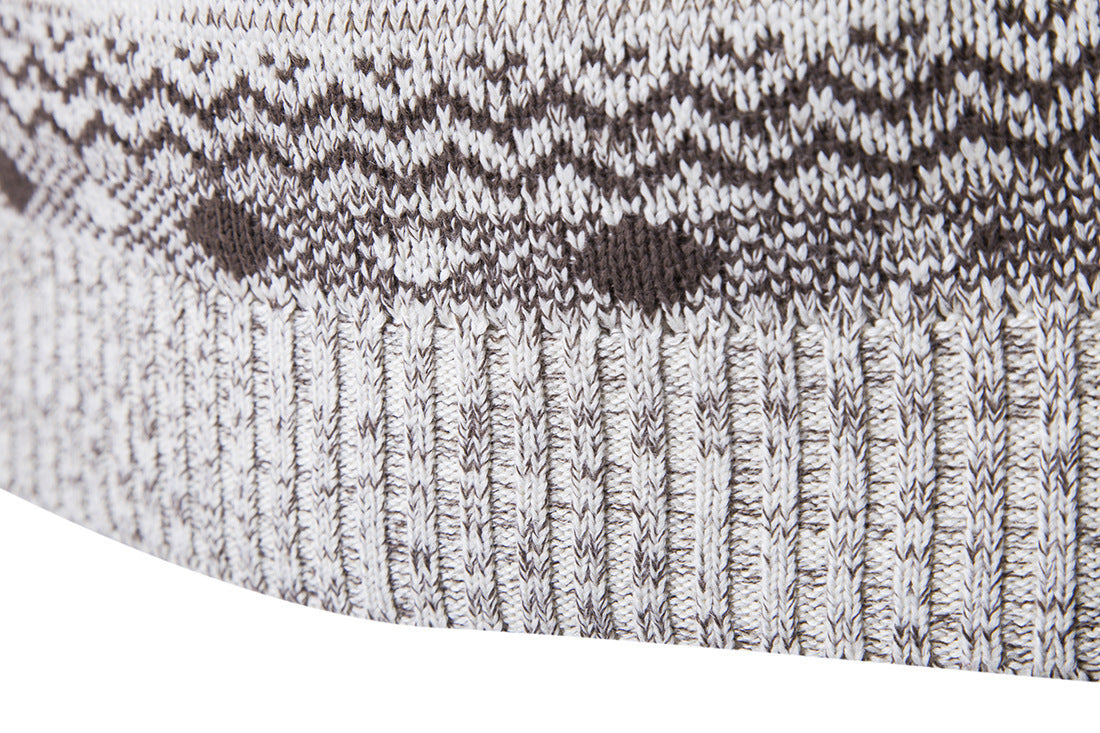Herren Strickpullover Norwegermuster Modern Warm