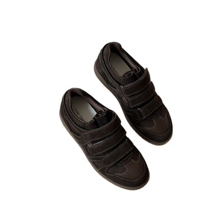Damen Sneaker Sportlich Klettverschluss Bequem