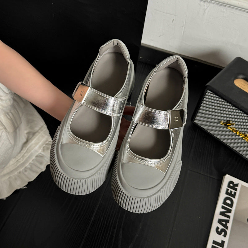 Damen Ballerinas Bequem Verstellbar Modisch