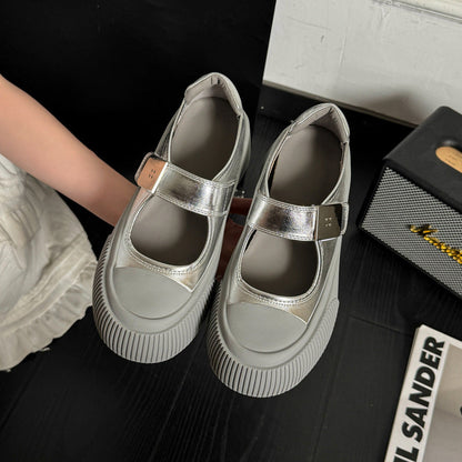 Damen Ballerinas Bequem Verstellbar Modisch