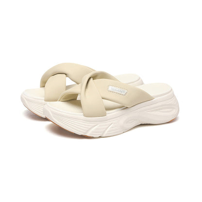 Damen Sandalen Bequem Crossband Sandaletten Sommer