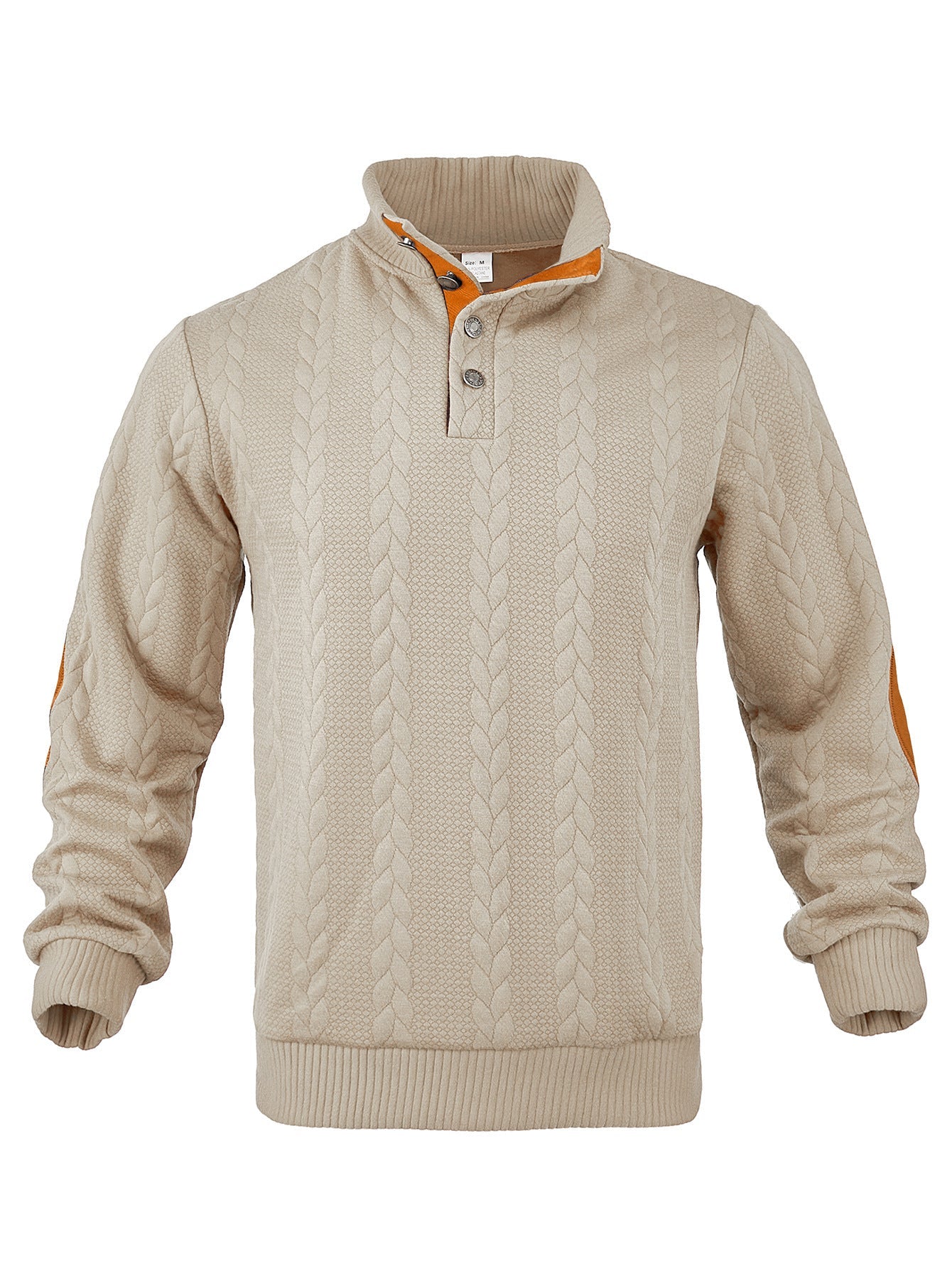 Herren Strickpullover Stehkragen Strukturieren Modern