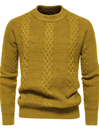 Herren Strickpullover Hochkragen Modern Style