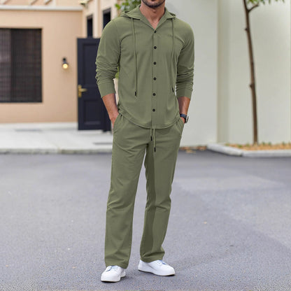 Herren Jogginganzug mit Kapuze und Taschen Sportlich - BerlinGlamour