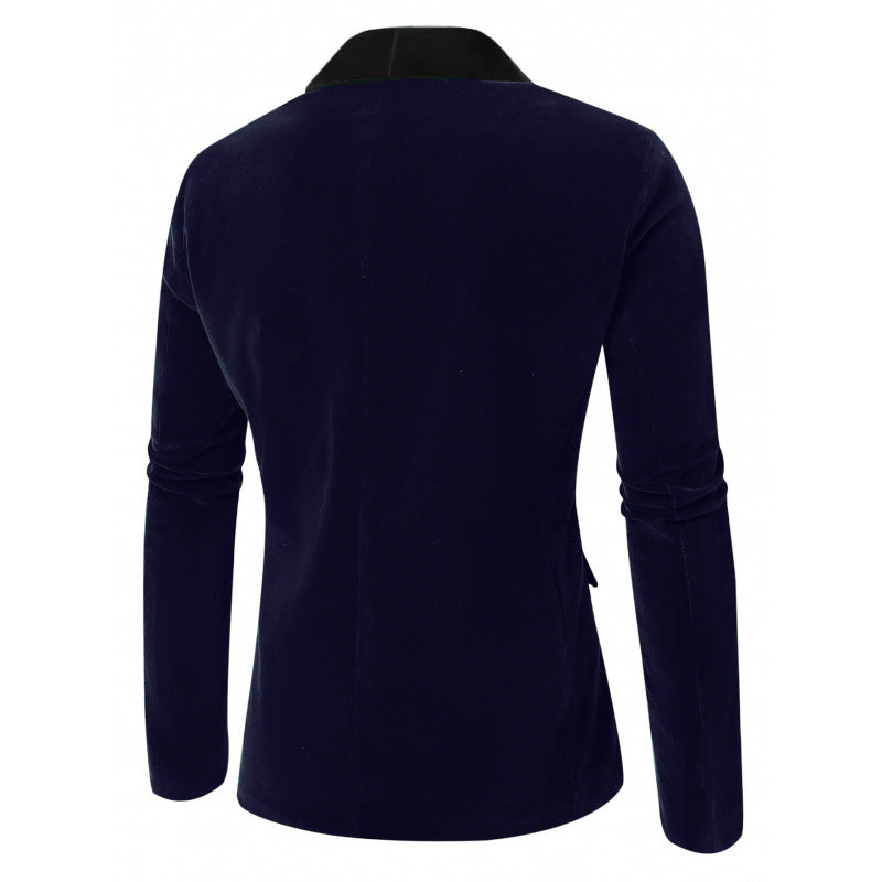 Herren Blazer Samt Elegant Revers Schnitt