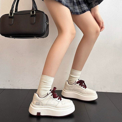 Damen Sneaker Plattform Schuhe Rutschfest Modisch