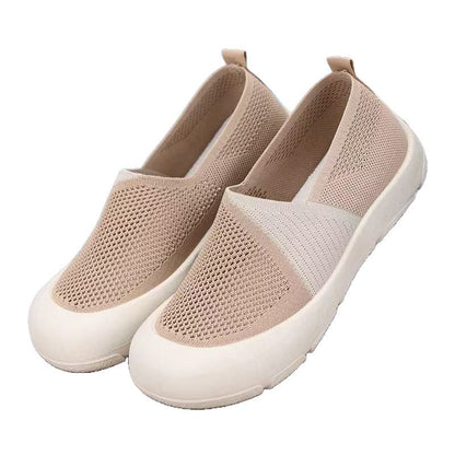 Damen Sneaker Atmungsaktiv Mesh Rutschfest Schwarz