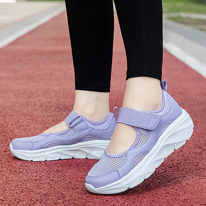 Damen Sneaker Atmungsaktiv Leicht Netzmaterial