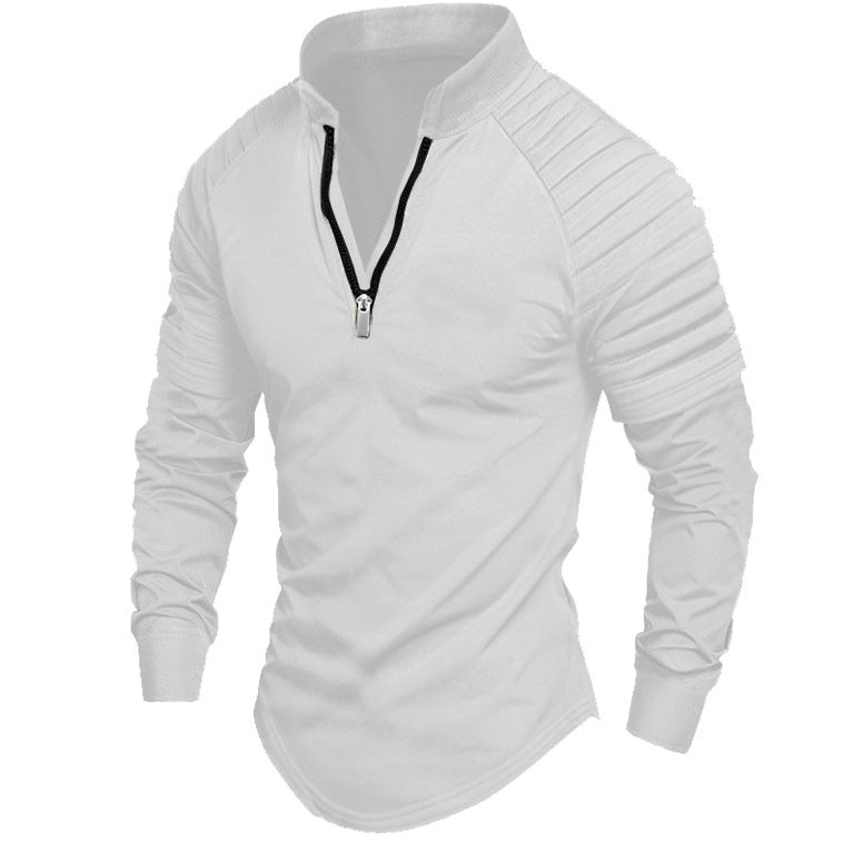 Herren Sportshirt mit Strukturärmeln Modern Style