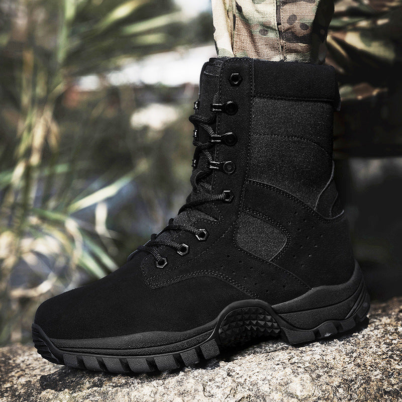 Herren Tactical Stiefel Knöchelschutz Rutschfest Outdoor