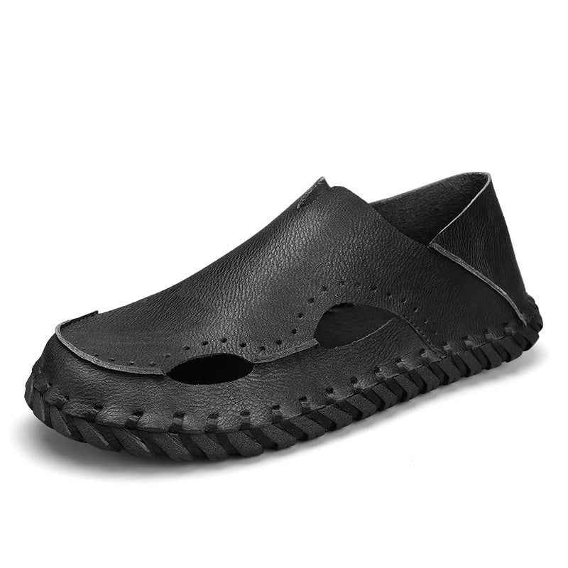 Damen Leder-Slipper Bequem Atmungsaktiv KomfortSchuhe