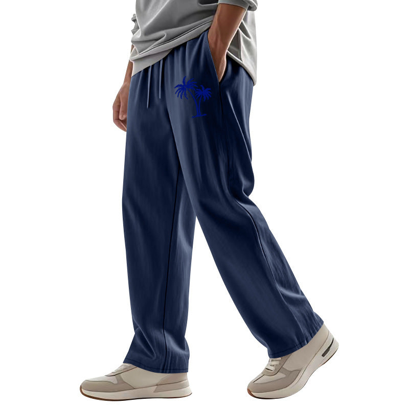 Herren Freizeithose Bequem mit Logo-Print Modern