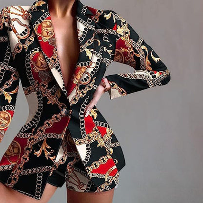 Damen Blazer Kurzmodell Auffällig Bunt Berlin Style