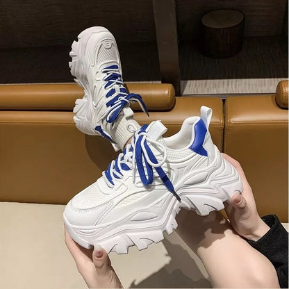 Damen Sneaker Sportlich Chunky Bequem Trendy