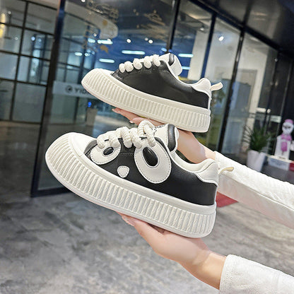 Damen Sneaker Panda Design Rutschfest Sneakers Schuhe Modisch